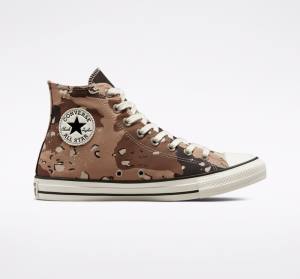 Converse Chuck Taylor All Star Archive Camo High Tops Shoes Brown / Black | CV-954UXP