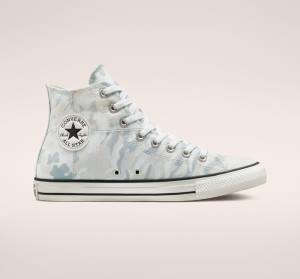 Converse Chuck Taylor All Star Split Panel Camo High Tops Shoes White / Grey | CV-019USP