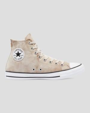 Converse Chuck Taylor All Star Summer Daze Wash High Tops Shoes Khaki | CV-397GLW