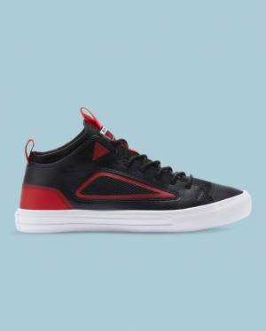 Converse Chuck Taylor All Star Ultra Low Tops Shoes Black Red | CV-568ANI