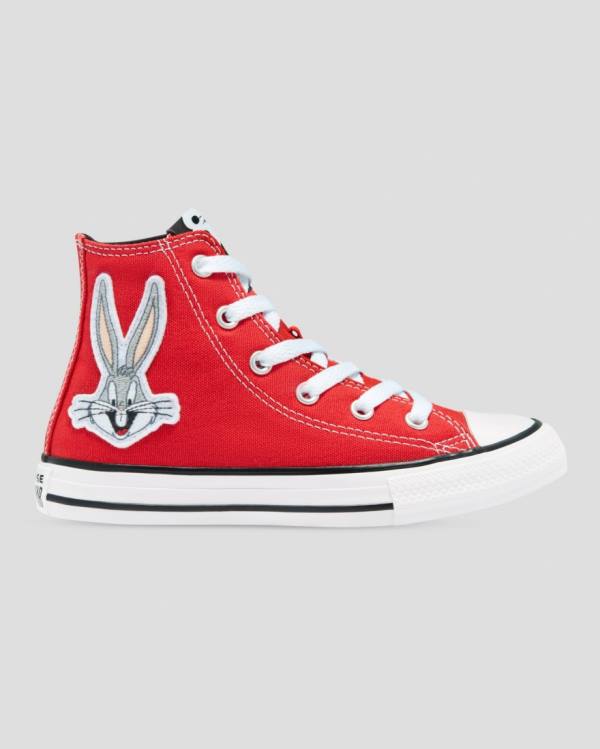 Converse Bugs Bunny Chuck Taylor All Star High Tops Shoes Red | CV-381GBI