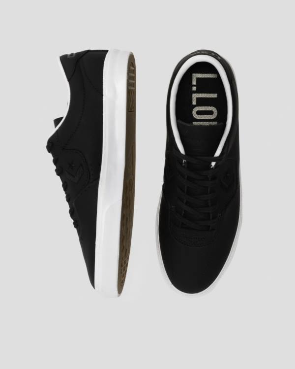 Converse CONS Louie Lopez Pro Leather Low Tops Shoes Black | CV-189UTA