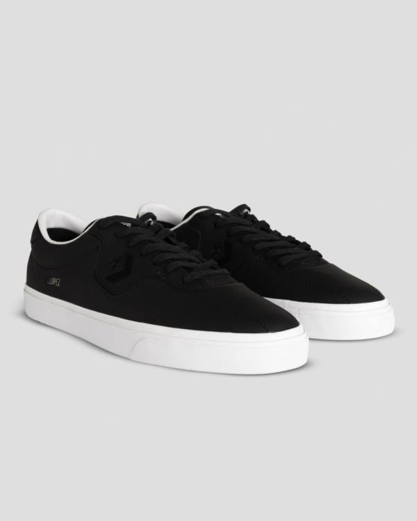 Converse CONS Louie Lopez Pro Leather Low Tops Shoes Black | CV-861XOY