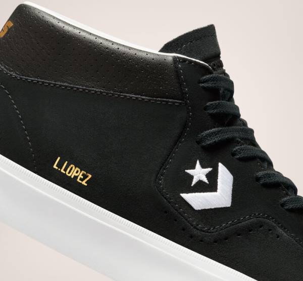 Converse CONS Louie Lopez Pro Mid Skate Shoes Black / White | CV-730CNU