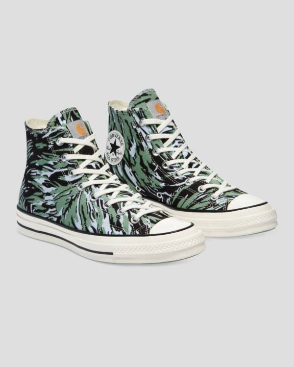 Converse Carhartt Chuck 70 High Tops Shoes Green | CV-817OJC