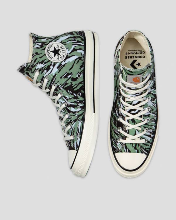 Converse Carhartt Chuck 70 High Tops Shoes Green | CV-817OJC