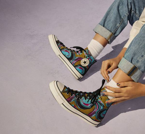 Converse Chuck 70 '90s Marbled High Tops Shoes Turquoise | CV-238GTB