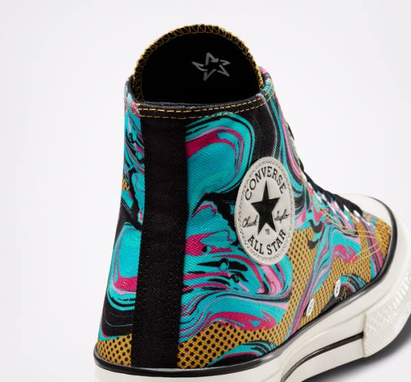 Converse Chuck 70 '90s Marbled High Tops Shoes Turquoise | CV-580XQI