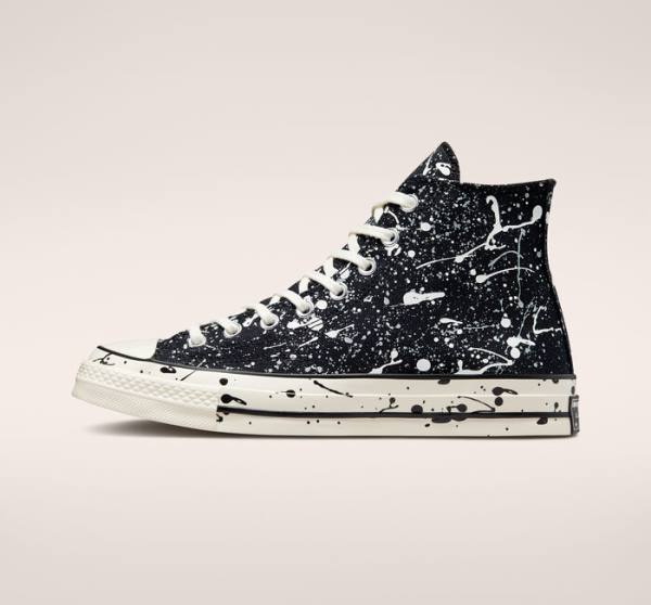 Converse Chuck 70 Archive Paint Splatter High Tops Shoes Black / Grey | CV-258EAO