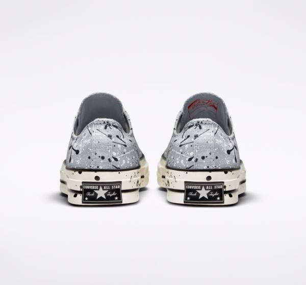 Converse Chuck 70 Archive Paint Splatter Low Tops Shoes Grey / Black / White | CV-270ZJQ