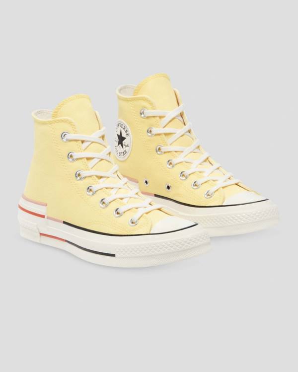 Converse Chuck 70 Colour Block High Tops Shoes Yellow | CV-203QMZ