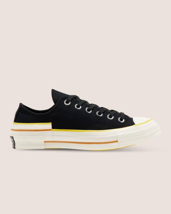 Converse Chuck 70 Hacked Heel Low Tops Shoes Black | CV-093BKU