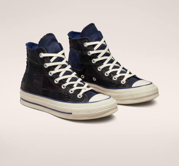 Converse Chuck 70 It's Possible High Tops Shoes Black / Navy | CV-074BXG