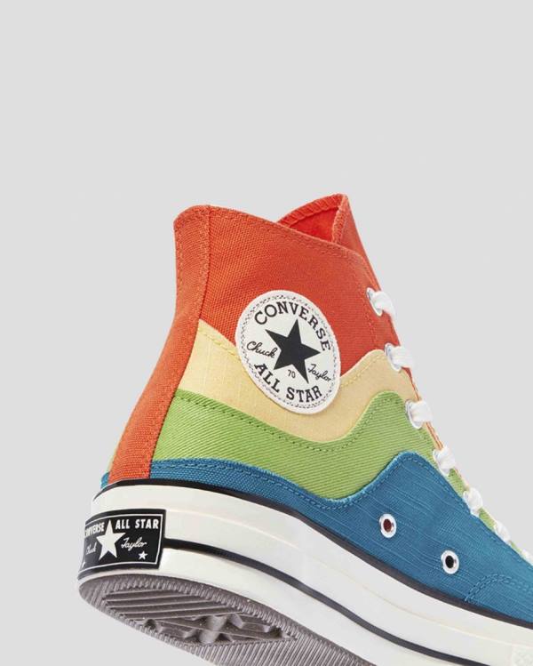 Converse Chuck 70 National Parks High Tops Shoes Blue Green Orange | CV-415FXW