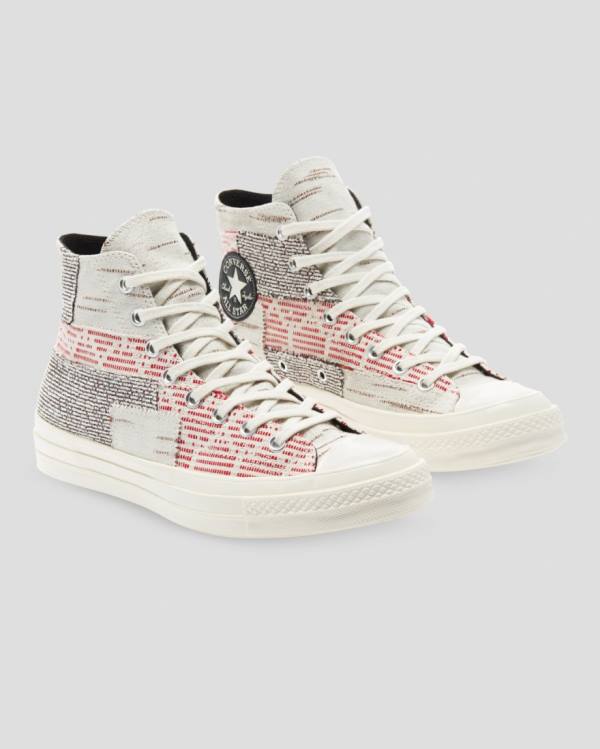 Converse Chuck 70 Patchwork High Tops Shoes Pink Grey | CV-742RWF