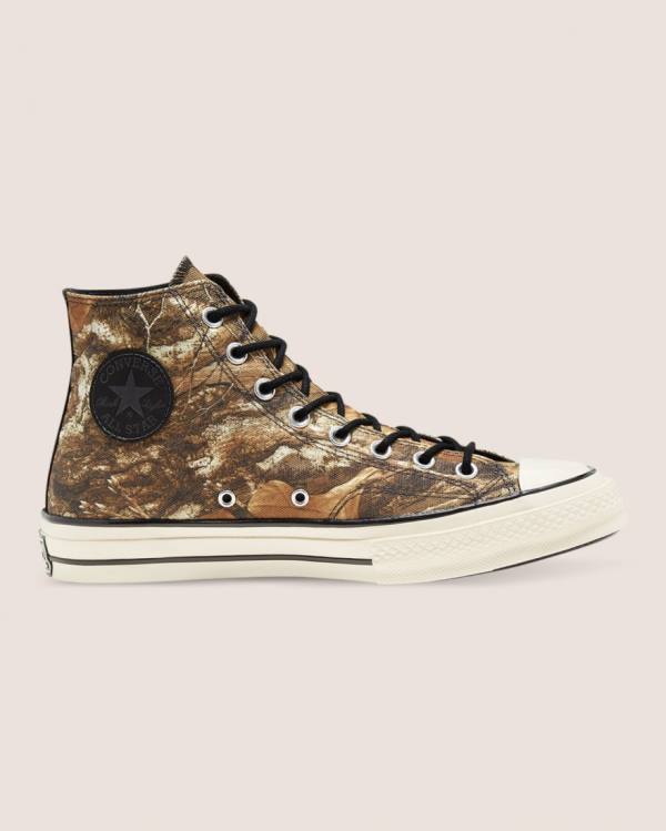 Converse Chuck 70 Realtree Edge Camo Print Utility High Tops Shoes Brown | CV-401JYX