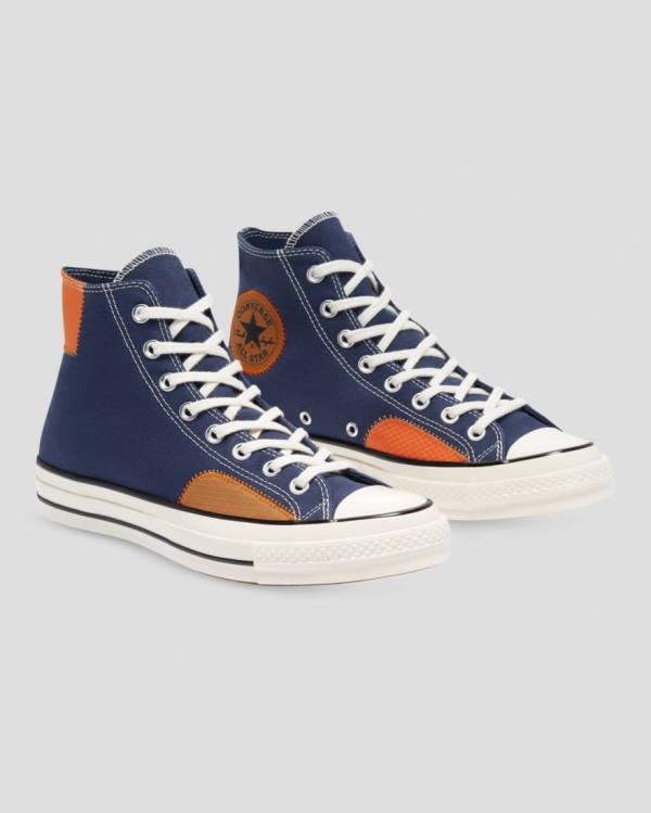 Converse Chuck 70 Ripstop High Tops Shoes Blue | CV-069RDO