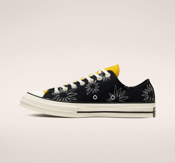 Converse Chuck 70 Sunny Floral Low Tops Shoes Black | CV-109JBD