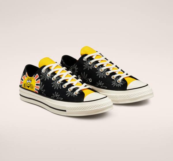 Converse Chuck 70 Sunny Floral Low Tops Shoes Black | CV-602TGR