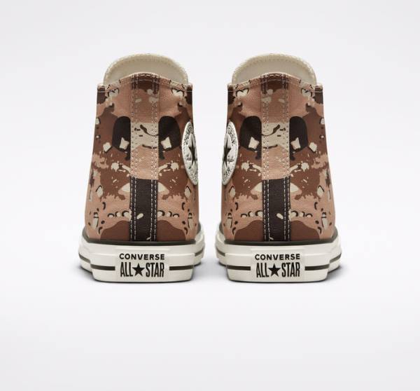 Converse Chuck Taylor All Star Archive Camo High Tops Shoes Brown / Black | CV-698HFV