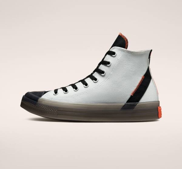 Converse Chuck Taylor All Star CX Stretch Canvas High Tops Shoes Light Silver / Black / Mango | CV-140QRO