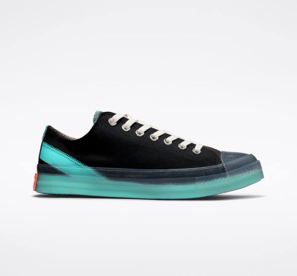 Converse Chuck Taylor All Star CX Stretch Canvas Low Tops Shoes Black / Turquoise | CV-986AMW