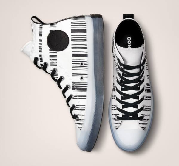 Converse Chuck Taylor All Star CX Translucent Barcode High Tops Shoes White / Black | CV-602ZOR