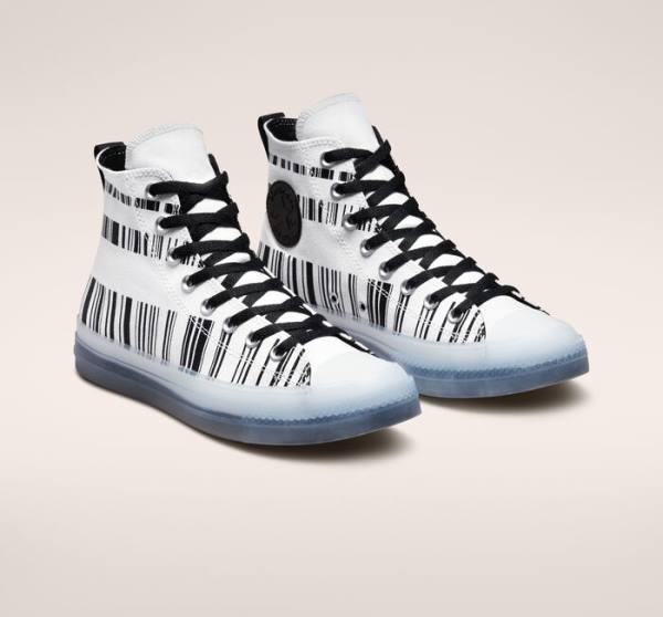 Converse Chuck Taylor All Star CX Translucent Barcode High Tops Shoes White / Black | CV-602ZOR