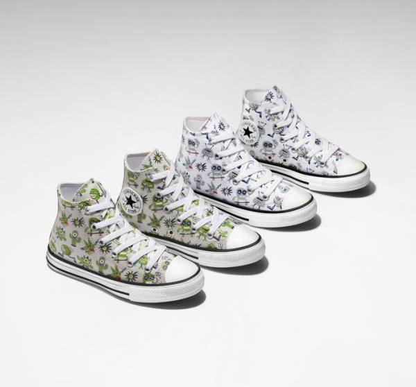 Converse Chuck Taylor All Star Creatures High Tops Shoes White / Grey / Blue | CV-123UFE