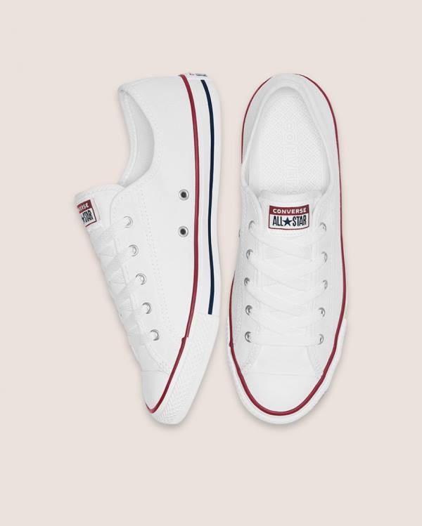 Converse Chuck Taylor All Star Dainty Basic Canvas Low Tops Shoes White | CV-418QLU