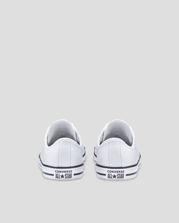 Converse Chuck Taylor All Star Dainty Leather Low Tops Shoes White | CV-310JAV