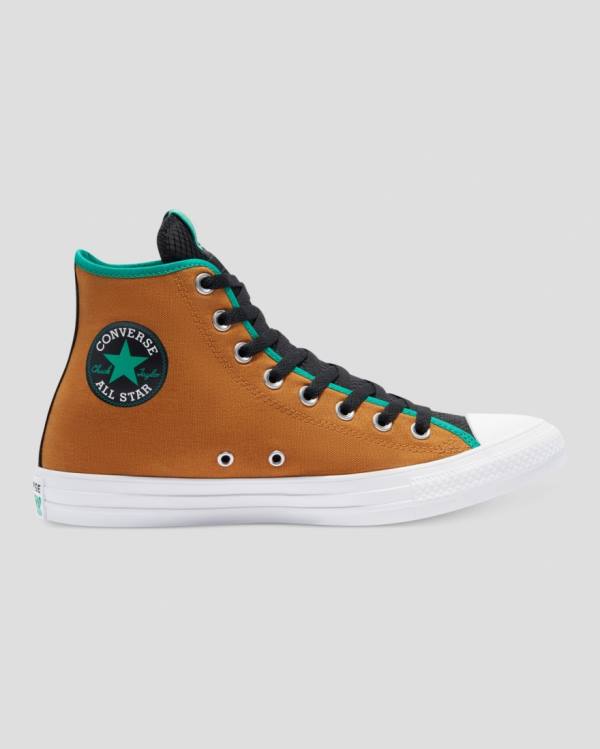 Converse Chuck Taylor All Star Digital Terrain High Tops Shoes Brown Green | CV-420SWL