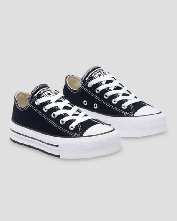 Converse Chuck Taylor All Star EVA Platform Low Tops Shoes Black | CV-510NYO