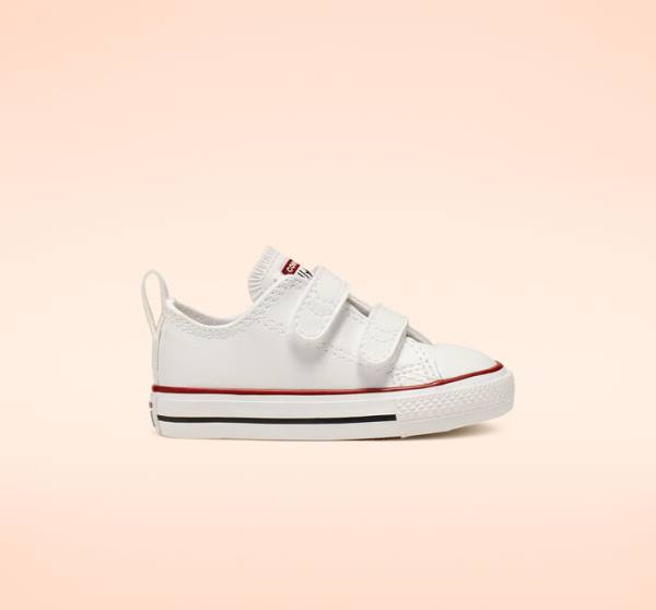 Converse Chuck Taylor All Star Easy-On Leather Low Tops Shoes White | CV-480JGH