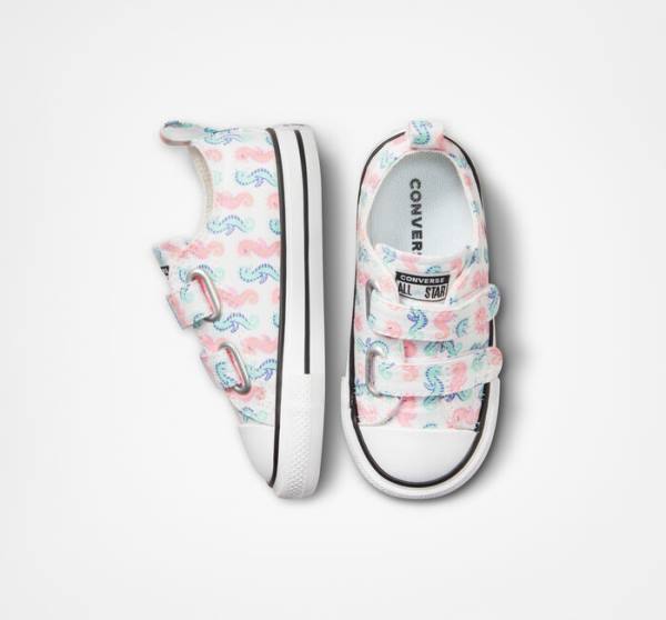 Converse Chuck Taylor All Star Easy-On Seahorses Low Tops Shoes White / Pink / Light | CV-526WAY