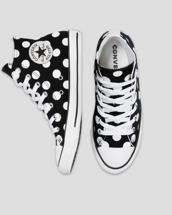 Converse Chuck Taylor All Star Glitter Shine High Tops Shoes Black | CV-964ISZ