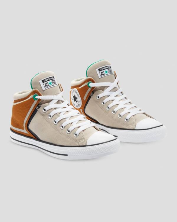 Converse Chuck Taylor All Star High Street String High Tops Shoes Brown Beige | CV-367CSV