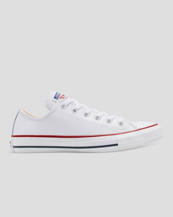 Converse Chuck Taylor All Star Leather Low Tops Shoes White | CV-325FLN