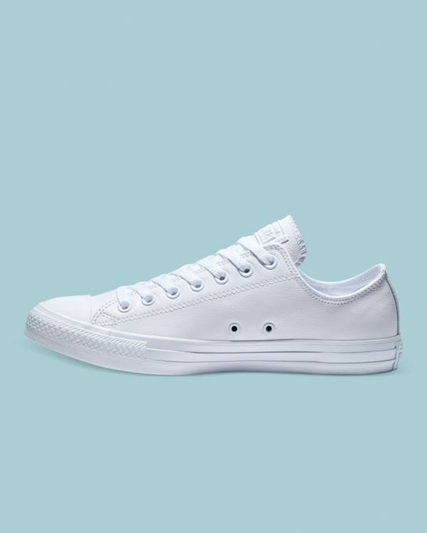 Converse Chuck Taylor All Star Leather Low Tops Shoes White | CV-359GMA