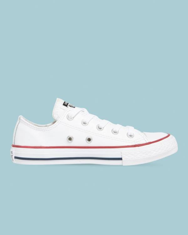 Converse Chuck Taylor All Star Leather Low Tops Shoes White | CV-723DLI