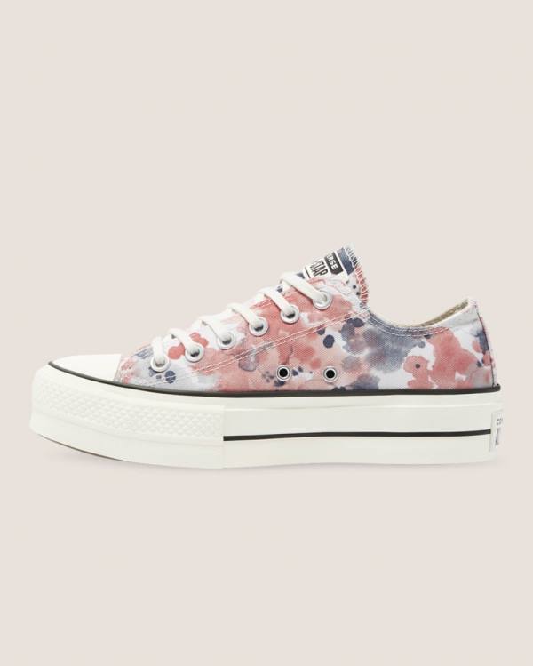 Converse Chuck Taylor All Star Lift Festival Low Tops Shoes Grey Pink | CV-351PDG