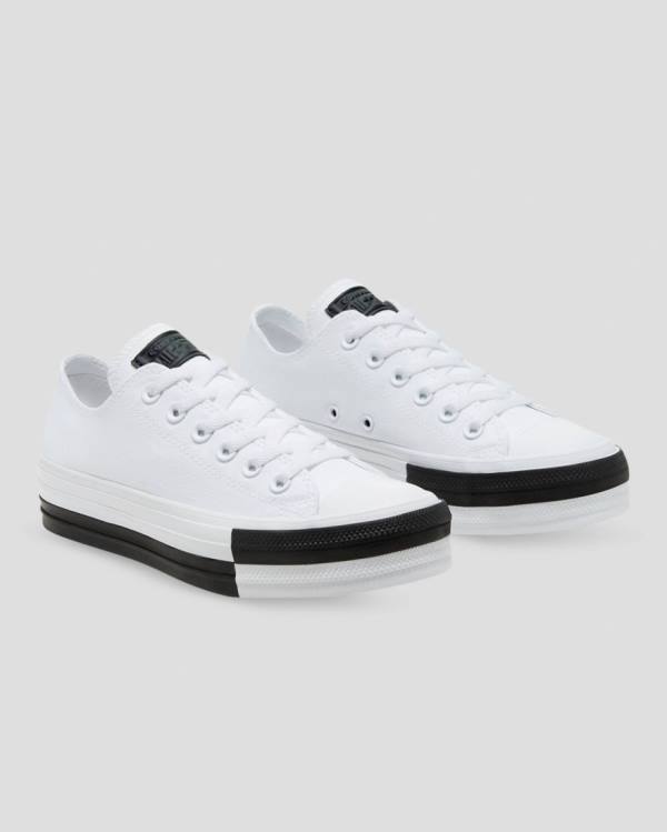 Converse Chuck Taylor All Star Lift Rivals Low Tops Shoes White | CV-548JPM