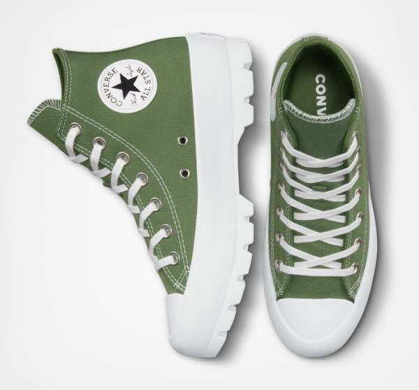 Converse Chuck Taylor All Star Lugged Seasonal Color High Tops Shoes White / Black | CV-265IDN