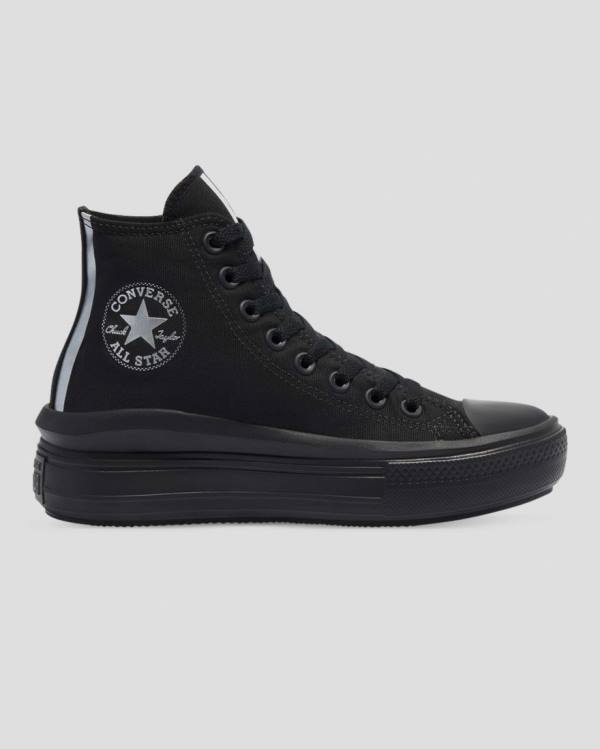 Converse Chuck Taylor All Star Move Festival Platform High Tops Shoes Black | CV-176WXB