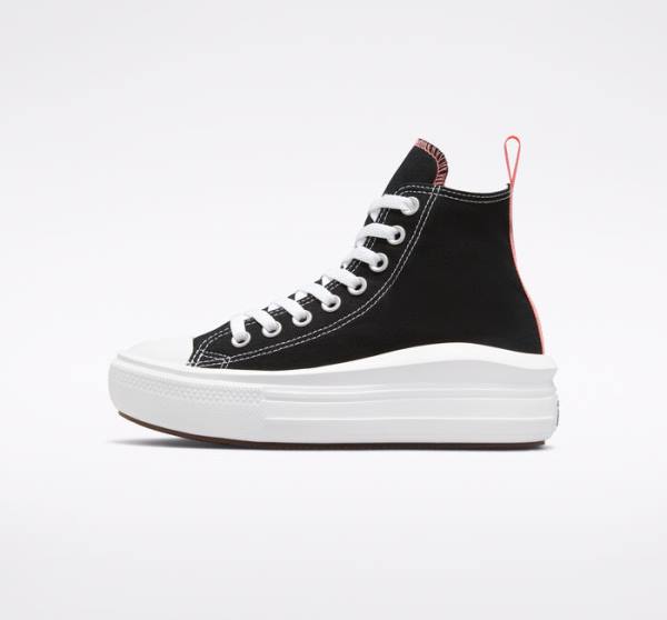 Converse Chuck Taylor All Star Move Platform High Tops Shoes Black / Pink Light Blue / White | CV-674SDR