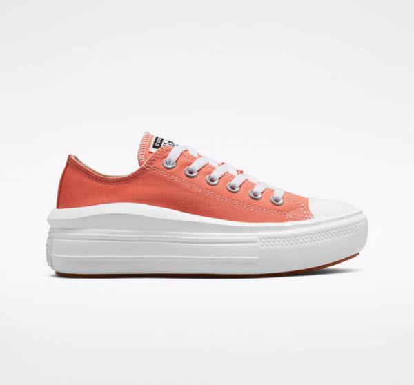 Converse Chuck Taylor All Star Move Platform Seasonal Color Low Tops Shoes White / White | CV-795DQO