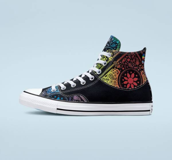 Converse Chuck Taylor All Star Pride High Tops Shoes Black / Red | CV-297UIY