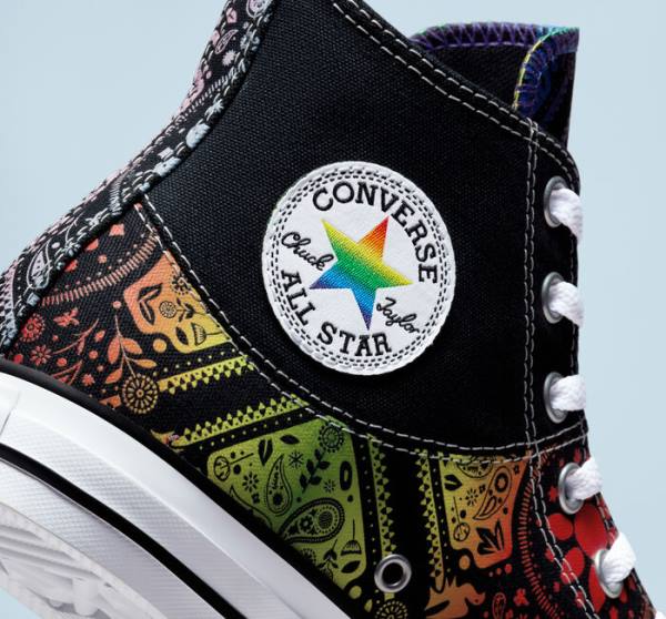 Converse Chuck Taylor All Star Pride High Tops Shoes Black / Red | CV-297UIY