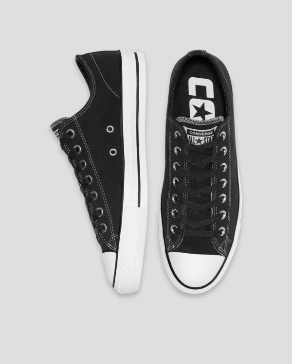 Converse Chuck Taylor All Star Pro Suede Low Tops Shoes Black | CV-759NSD