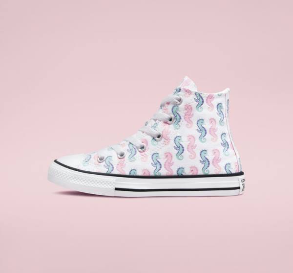 Converse Chuck Taylor All Star Seahorses High Tops Shoes White / Pink / Light | CV-830SEP